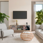 GILDED SWIRLS Mueble de TV de 2 Puertas