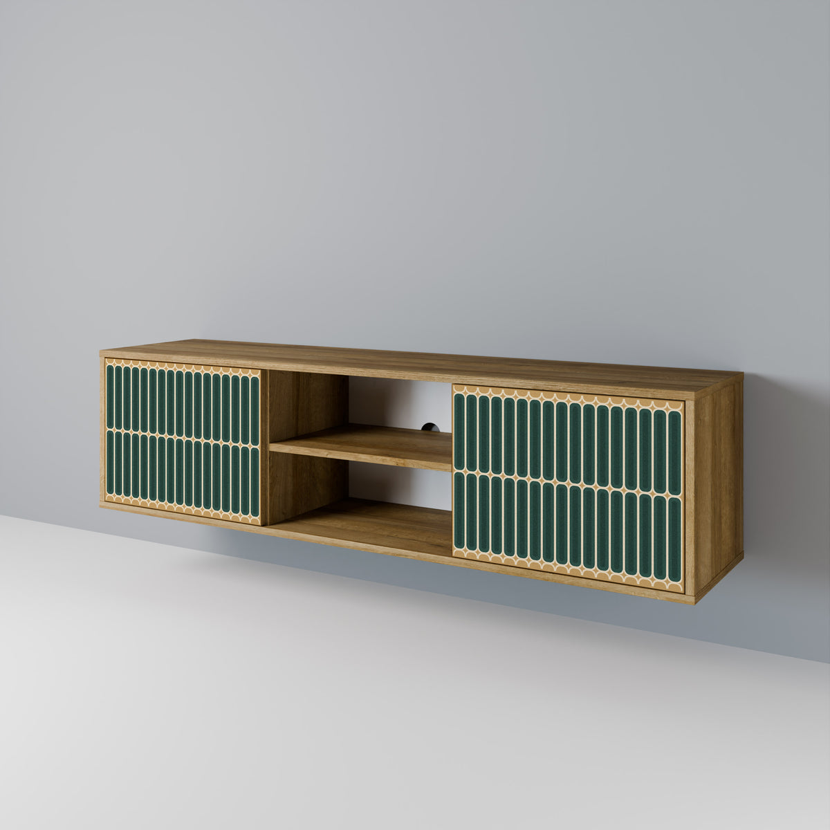 ILUSION GATE Mueble de TV de 2 Puertas