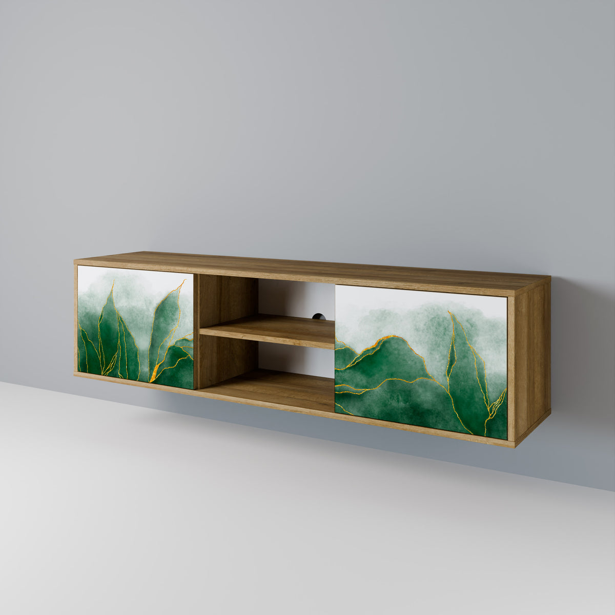 EXPENSIVE NATURE Mueble de TV de 2 Puertas