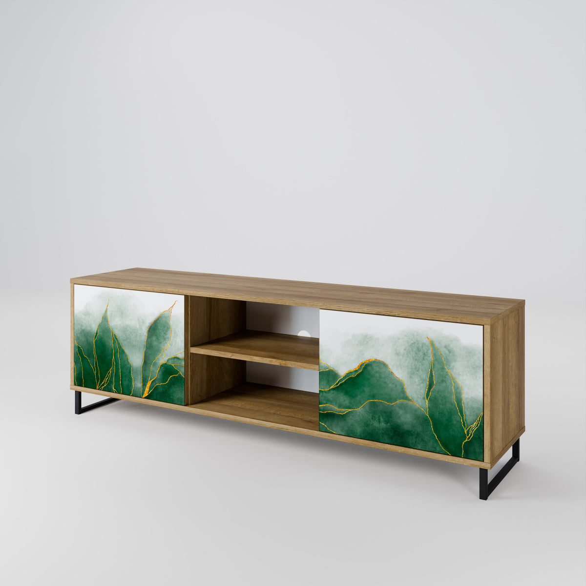 EXPENSIVE NATURE Mueble de TV de 2 Puertas
