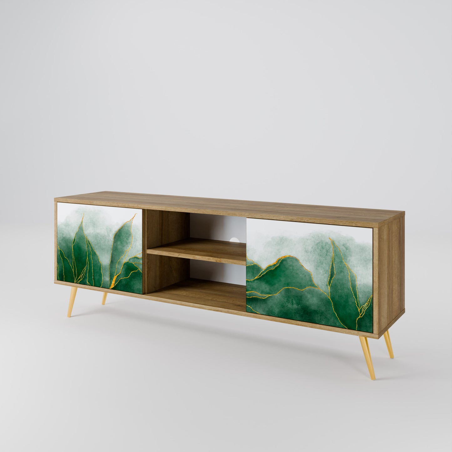 EXPENSIVE NATURE Mueble de TV de 2 Puertas