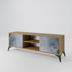 MUTED ARC 2-Door TV Stand in Oak Effect