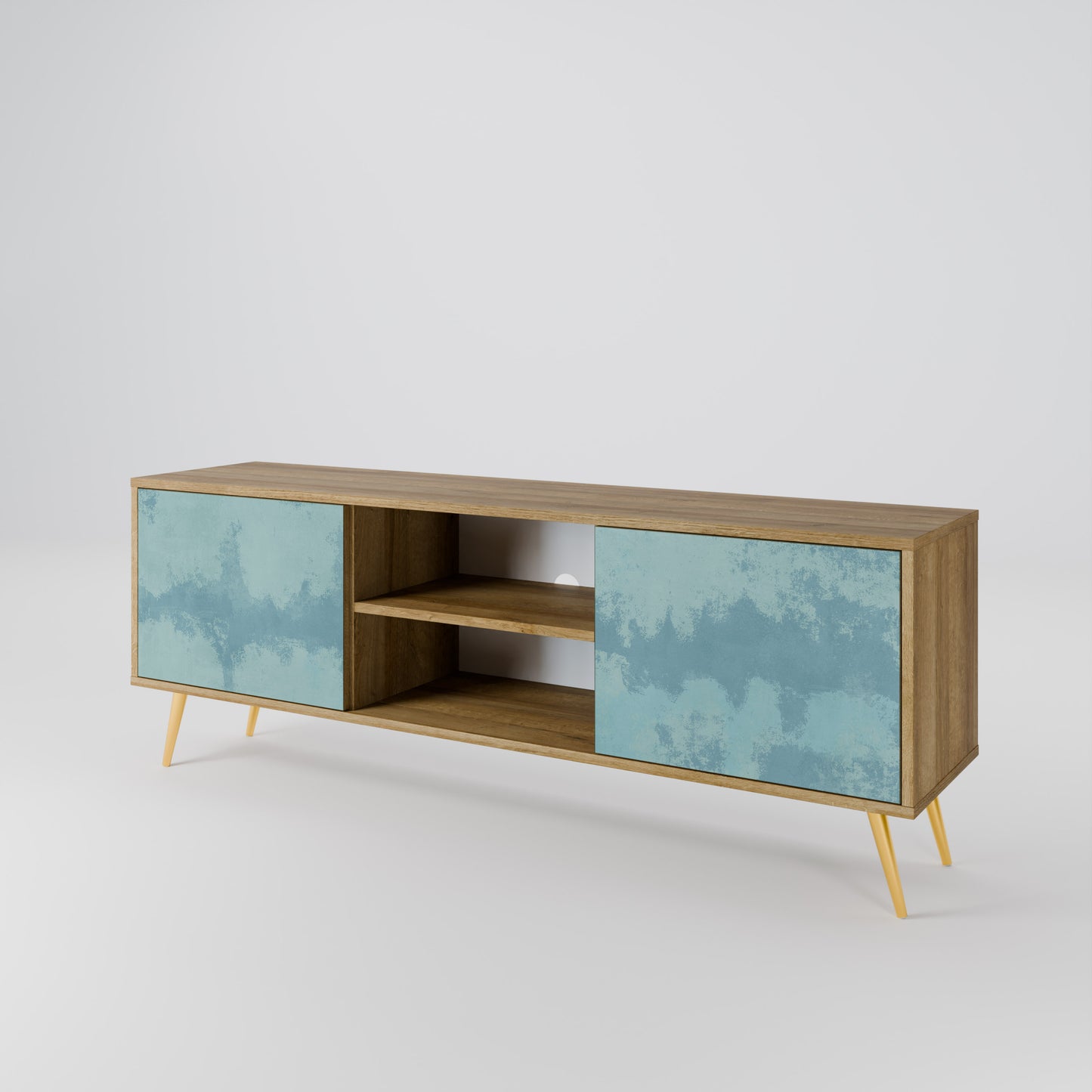 SKY WASH Mueble de TV de 2 Puertas