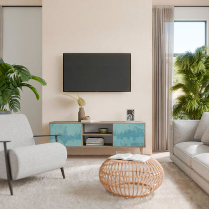 SKY WASH Mueble de TV de 2 Puertas