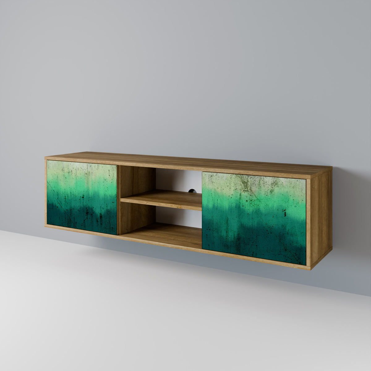 NORTHERN LIGHTS Mueble de TV de 2 Puertas