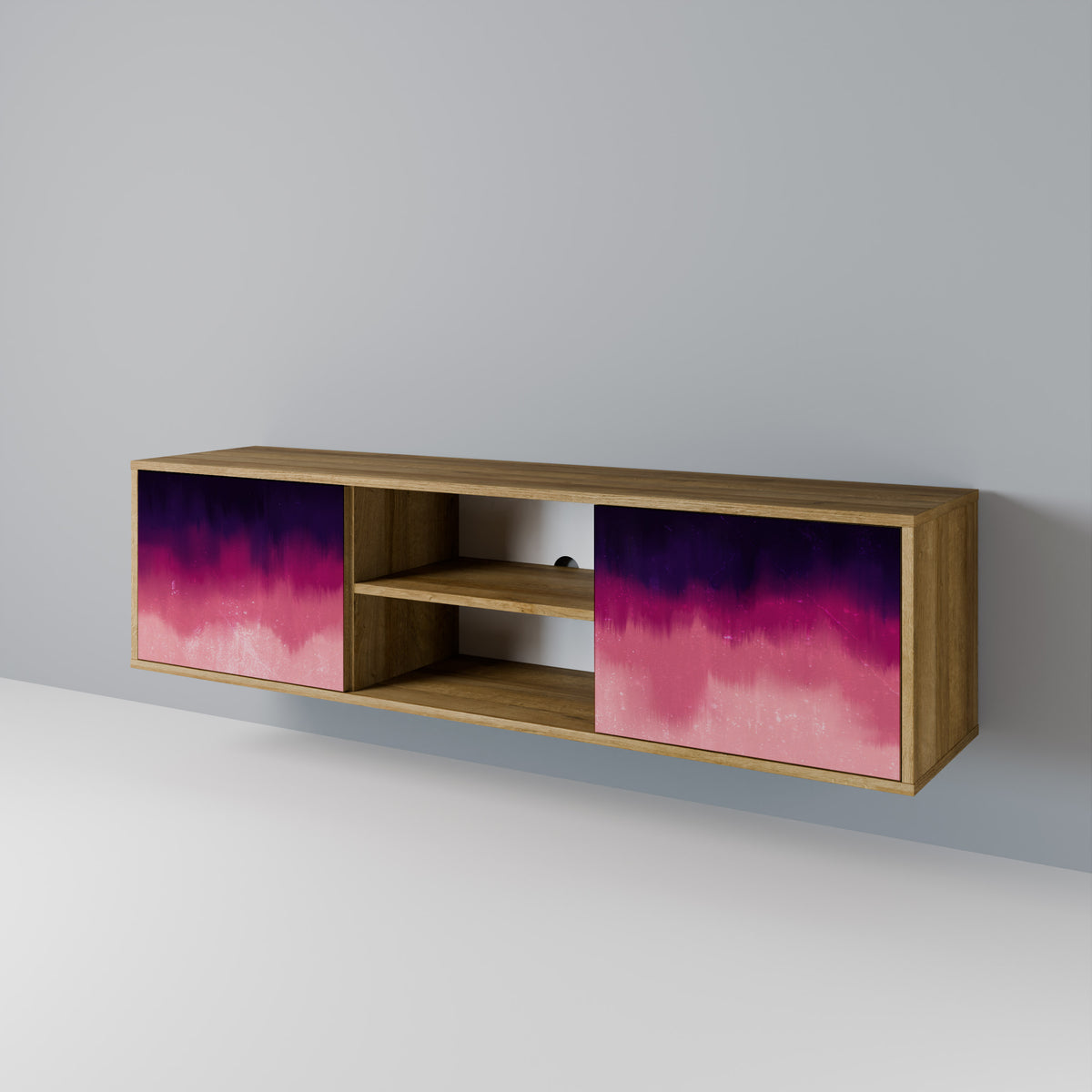 AURORA BOREALIS Mueble de TV de 2 Puertas