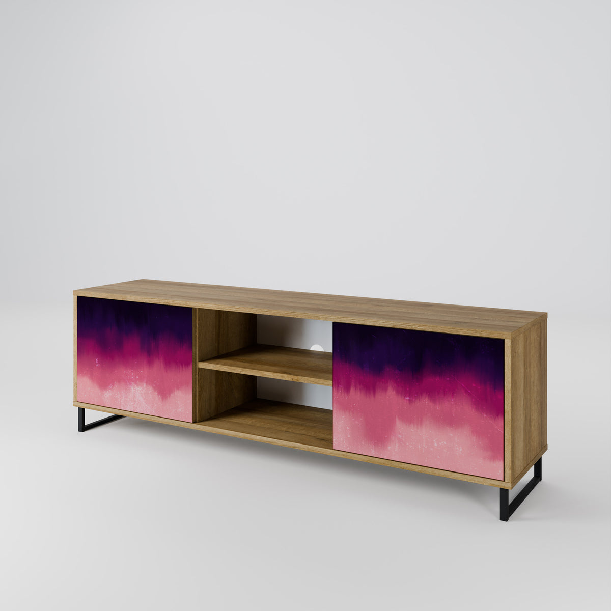 AURORA BOREALIS Mueble de TV de 2 Puertas