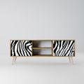 SPLENDID ZEBRA Mueble de TV de 2 Puertas en Efecto Roble