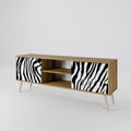 SPLENDID ZEBRA Mueble de TV de 2 Puertas