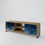 CELESTIAL FALL Mueble de TV de 2 Puertas en Efecto Roble