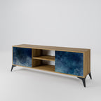 CELESTIAL FALL Mueble de TV de 2 Puertas en Efecto Roble