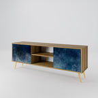 CELESTIAL FALL Mueble de TV de 2 Puertas en Efecto Roble