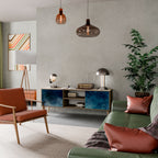 CELESTIAL FALL Mueble de TV de 2 Puertas en Efecto Roble