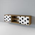 SLIPPING MINUTES Mueble de TV de 2 Puertas en Efecto Roble