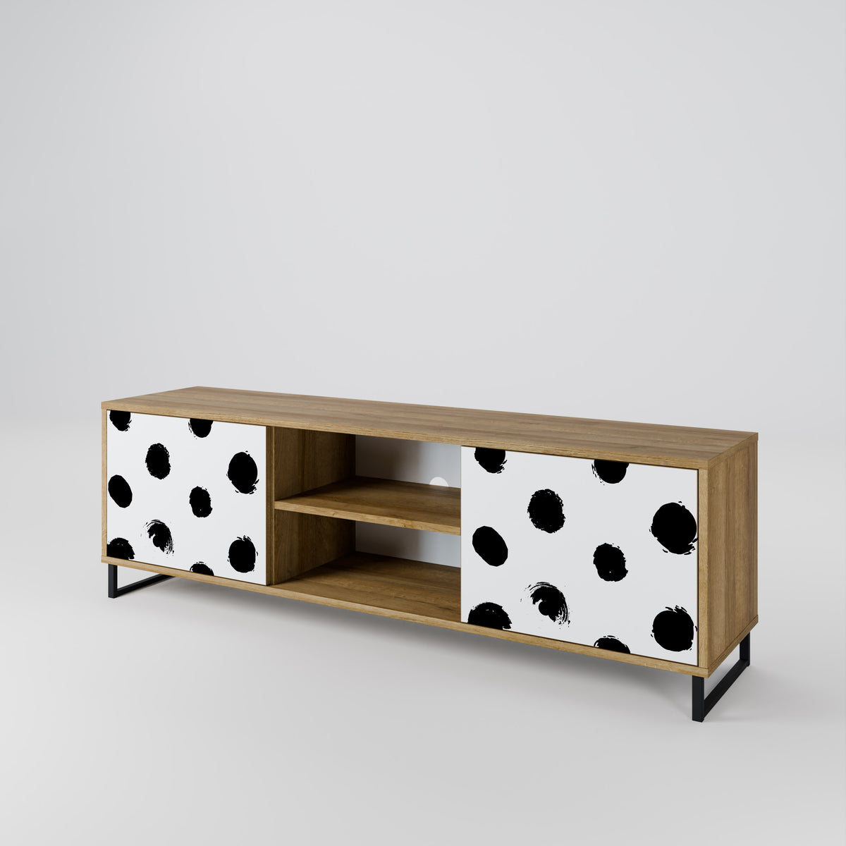 SLIPPING MINUTES Mueble de TV de 2 Puertas