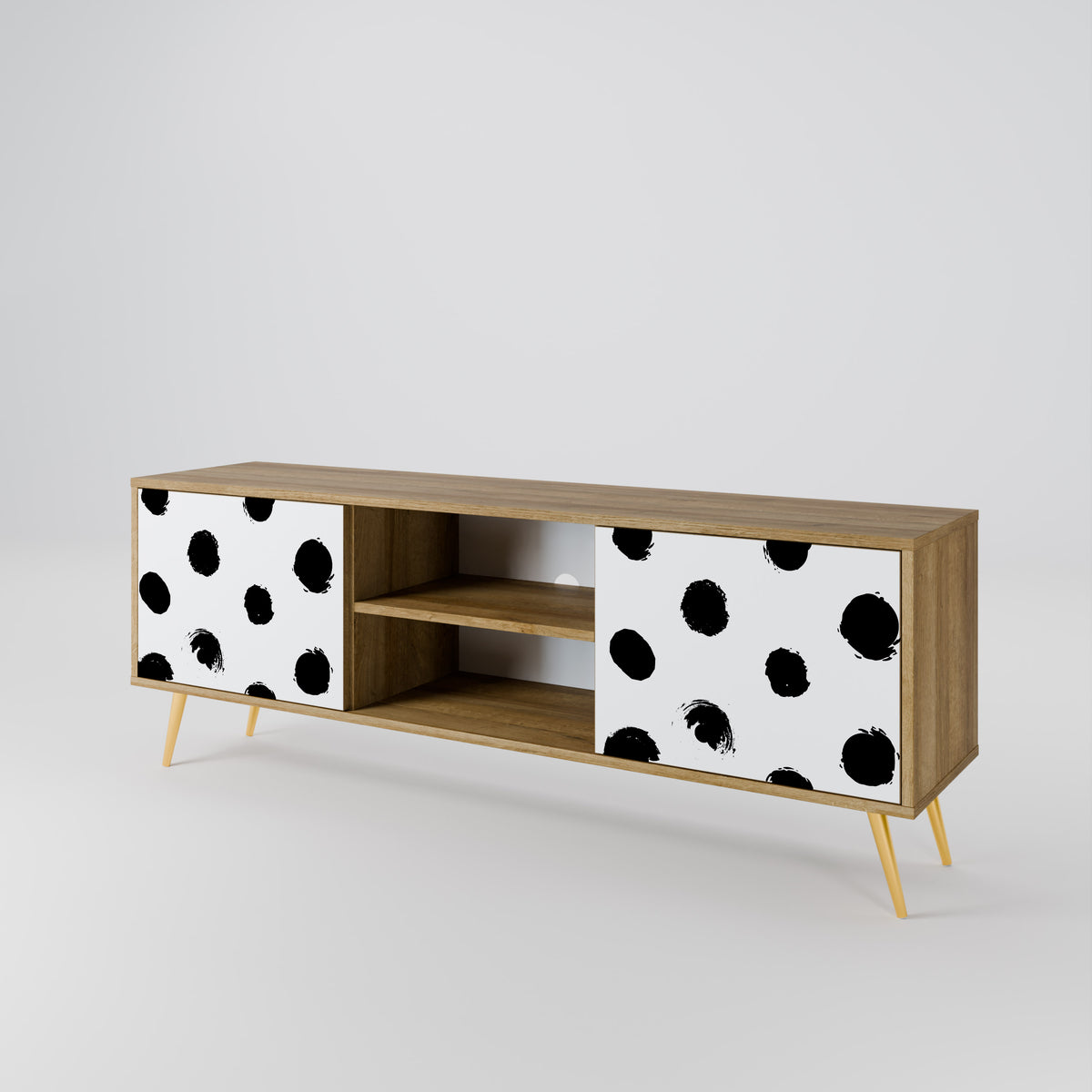 SLIPPING MINUTES Mueble de TV de 2 Puertas