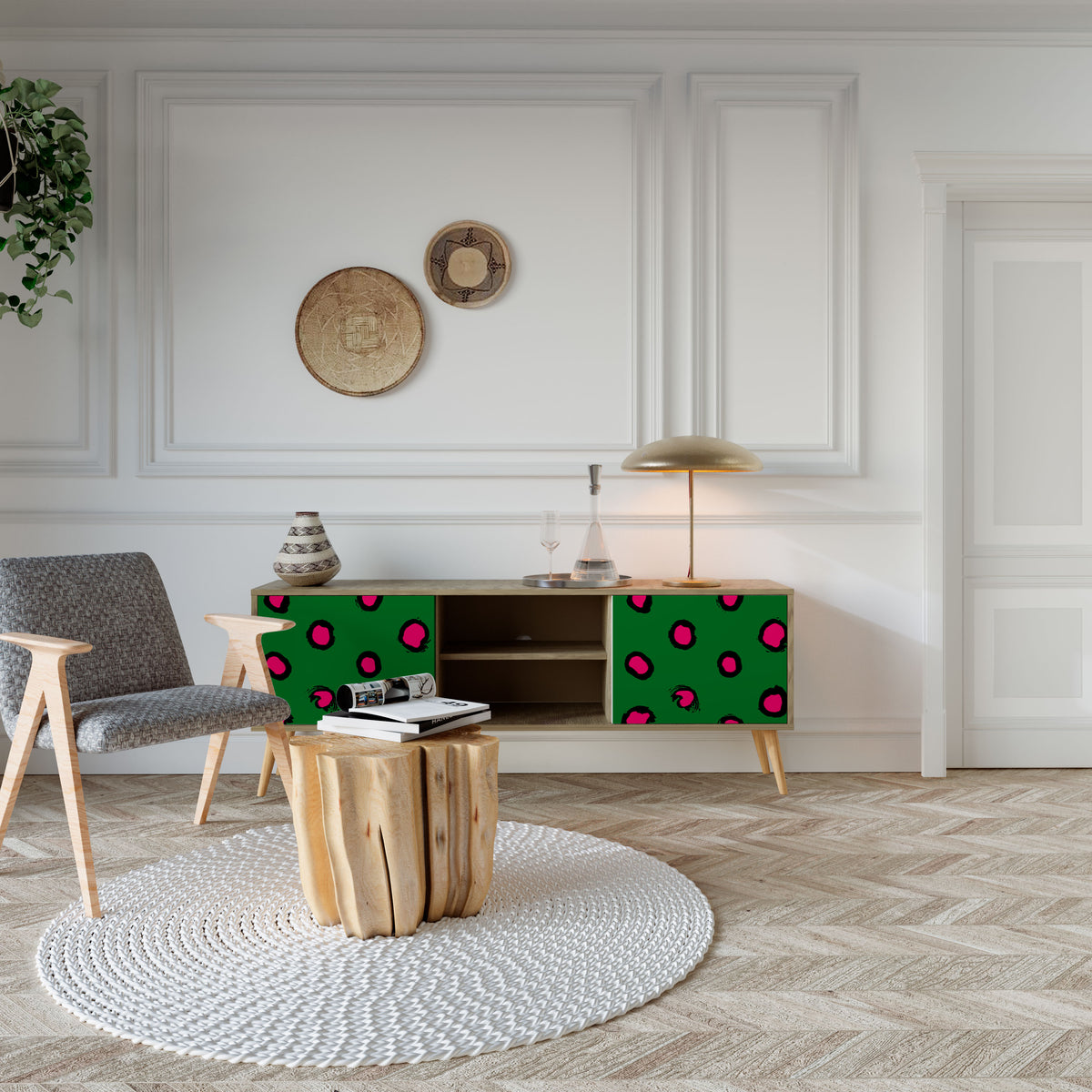 FUNKY SPOTS Mueble de TV de 2 Puertas