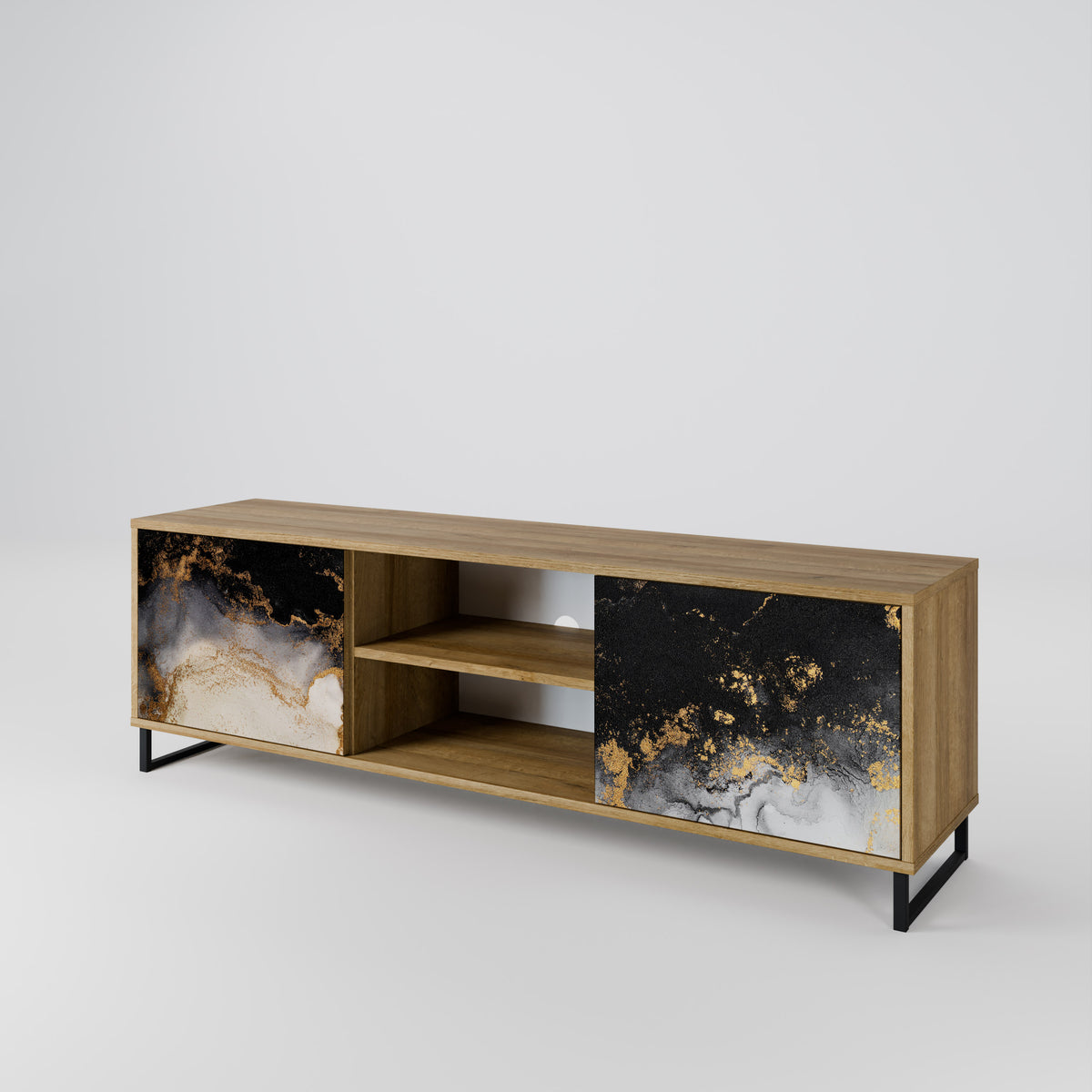 MARBLE OF TOMMORROW Mueble de TV de 2 Puertas