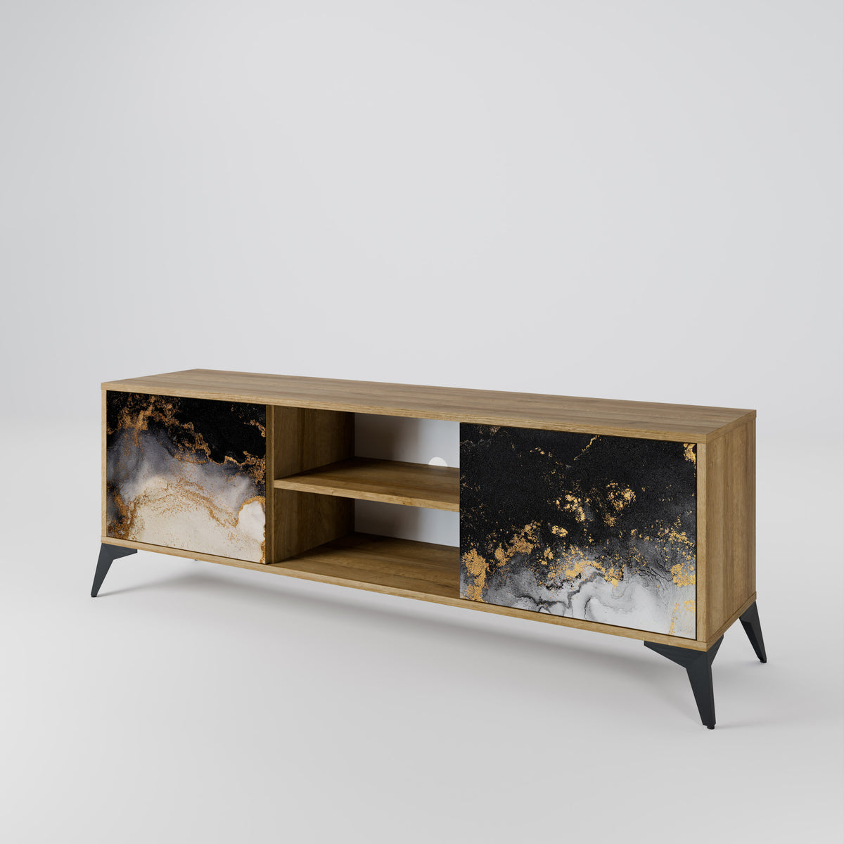 MARBLE OF TOMMORROW Mueble de TV de 2 Puertas