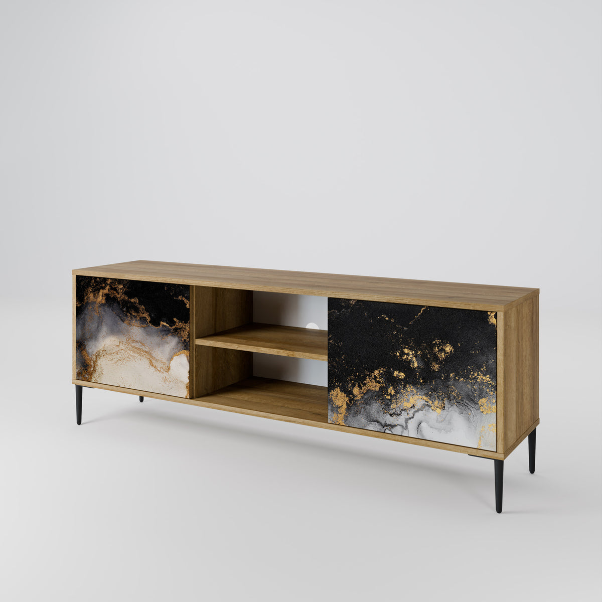 MARBLE OF TOMMORROW Mueble de TV de 2 Puertas