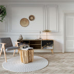 MARBLE OF TOMMORROW Mueble de TV de 2 Puertas