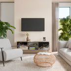 MARBLE OF TOMMORROW Mueble de TV de 2 Puertas