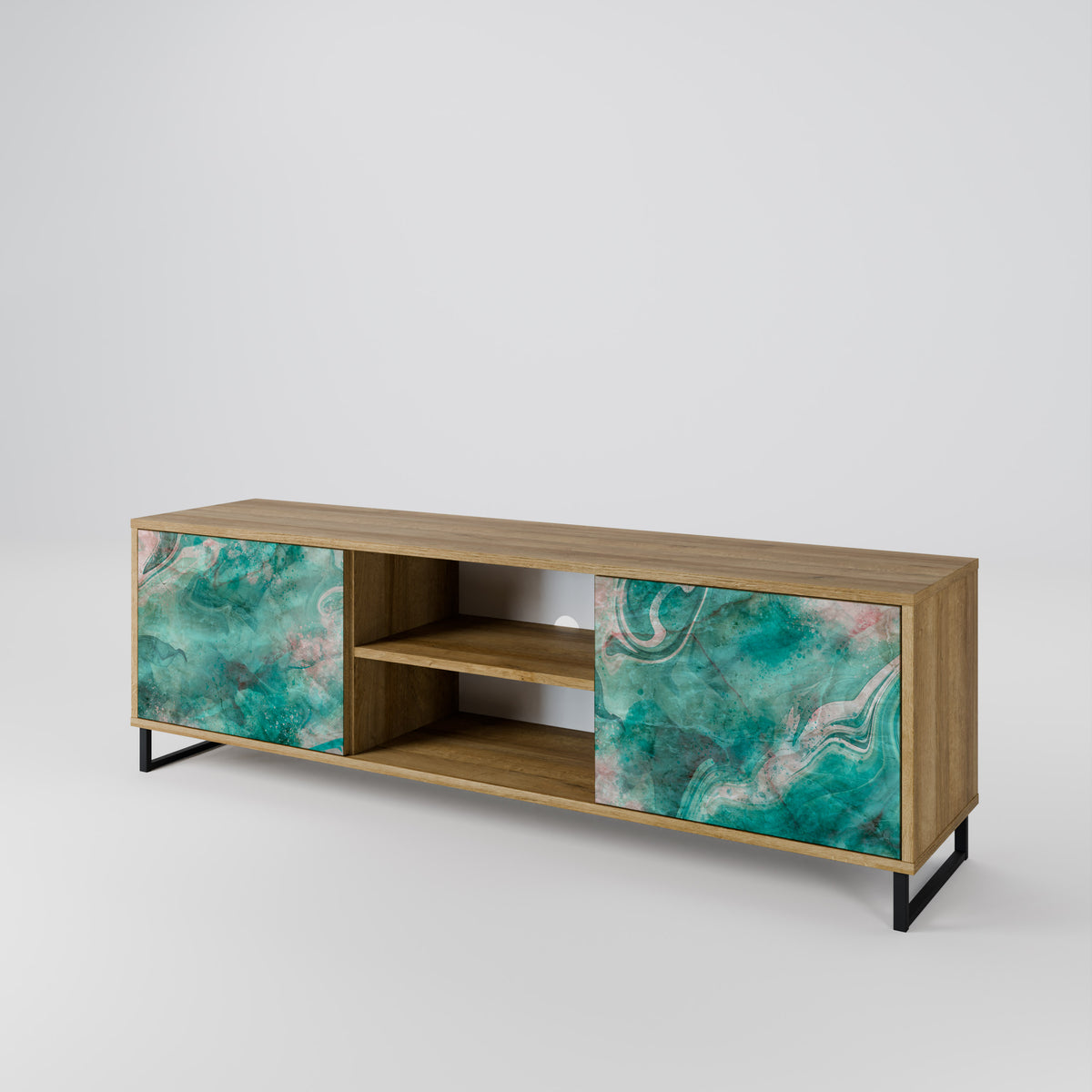 ABSTRACT ALCHEMY Mueble de TV de 2 Puertas