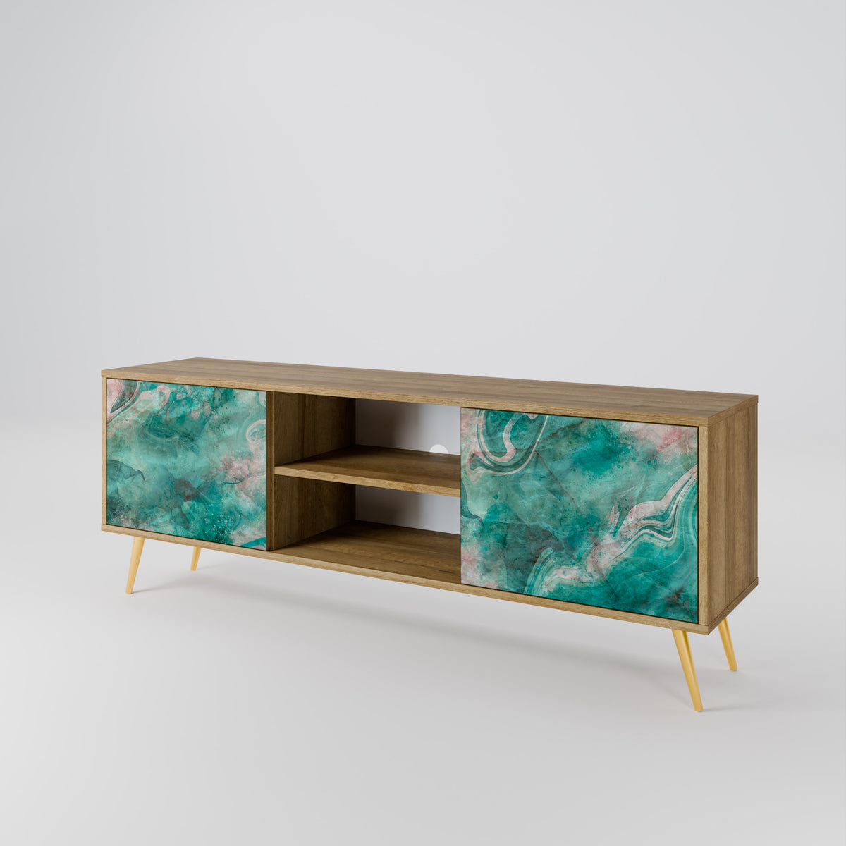 ABSTRACT ALCHEMY Mueble de TV de 2 Puertas