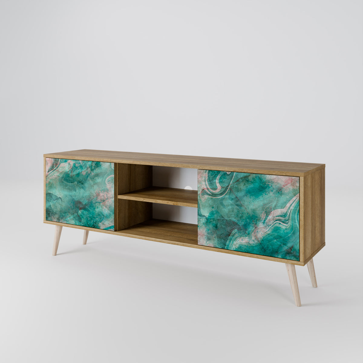 ABSTRACT ALCHEMY Mueble de TV de 2 Puertas