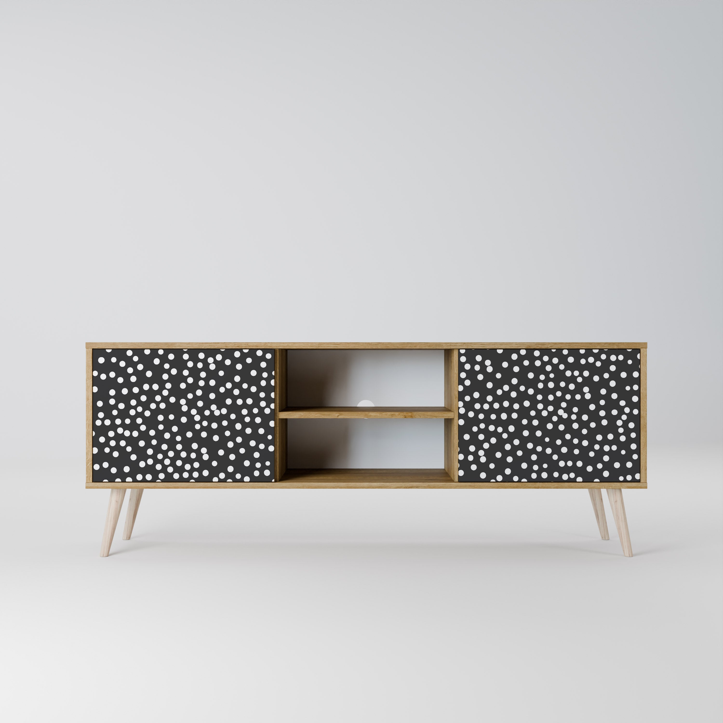BLINDING LIGHTS 2-Door TV Stand in Oak Effect