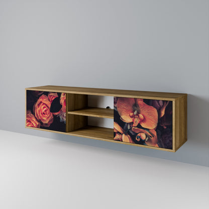 NEVERENDING BLOOM Mueble de TV de 2 Puertas