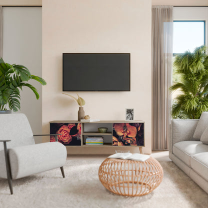 NEVERENDING BLOOM Mueble de TV de 2 Puertas