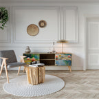 BLOOMING WATERS Mueble de TV de 2 Puertas