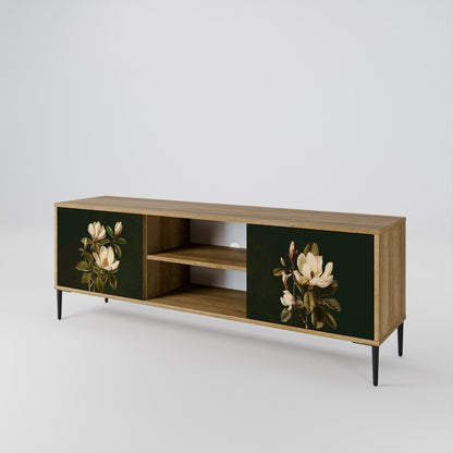 FLORAL NOIR Mueble de TV de 2 Puertas