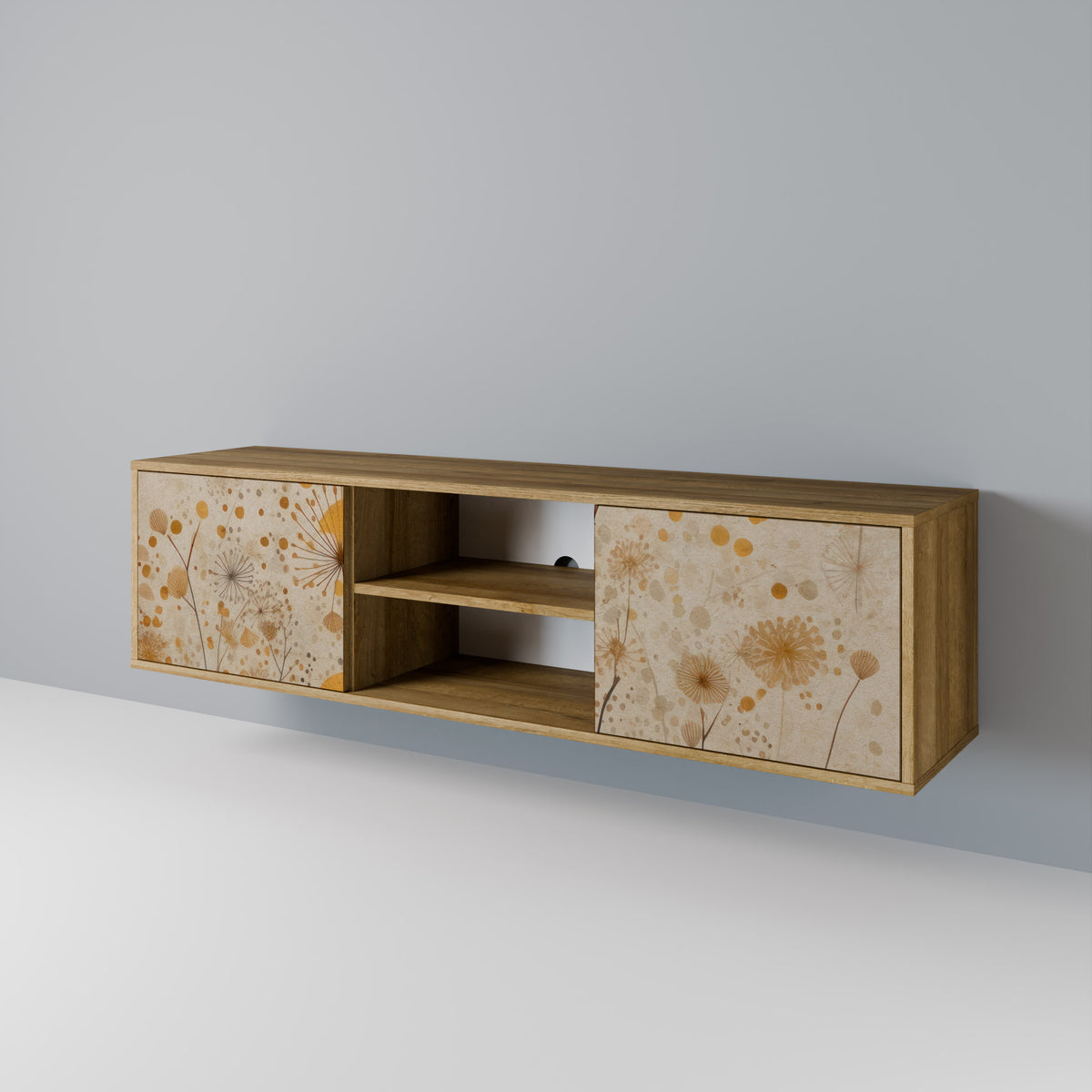 MORNING GLADE Mueble de TV de 2 Puertas