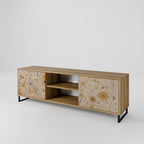 MORNING GLADE 2-Door TV Stand in Oak Effect