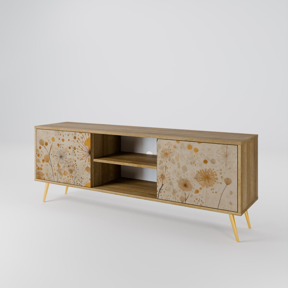 MORNING GLADE Mueble de TV de 2 Puertas