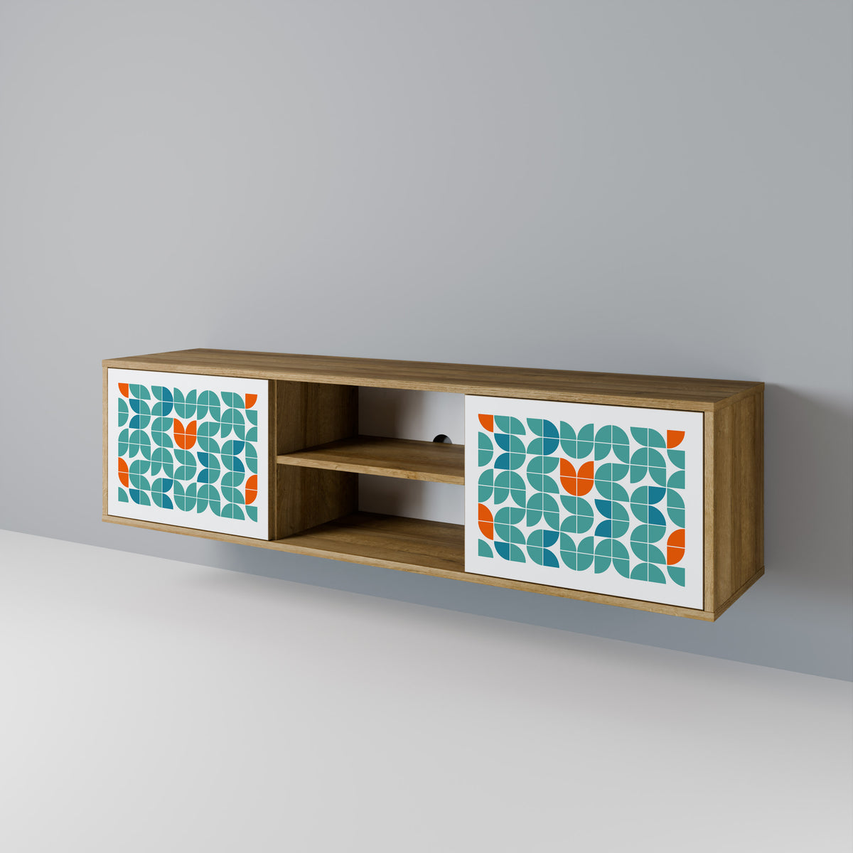 BE THE CHANGE Mueble de TV de 2 Puertas