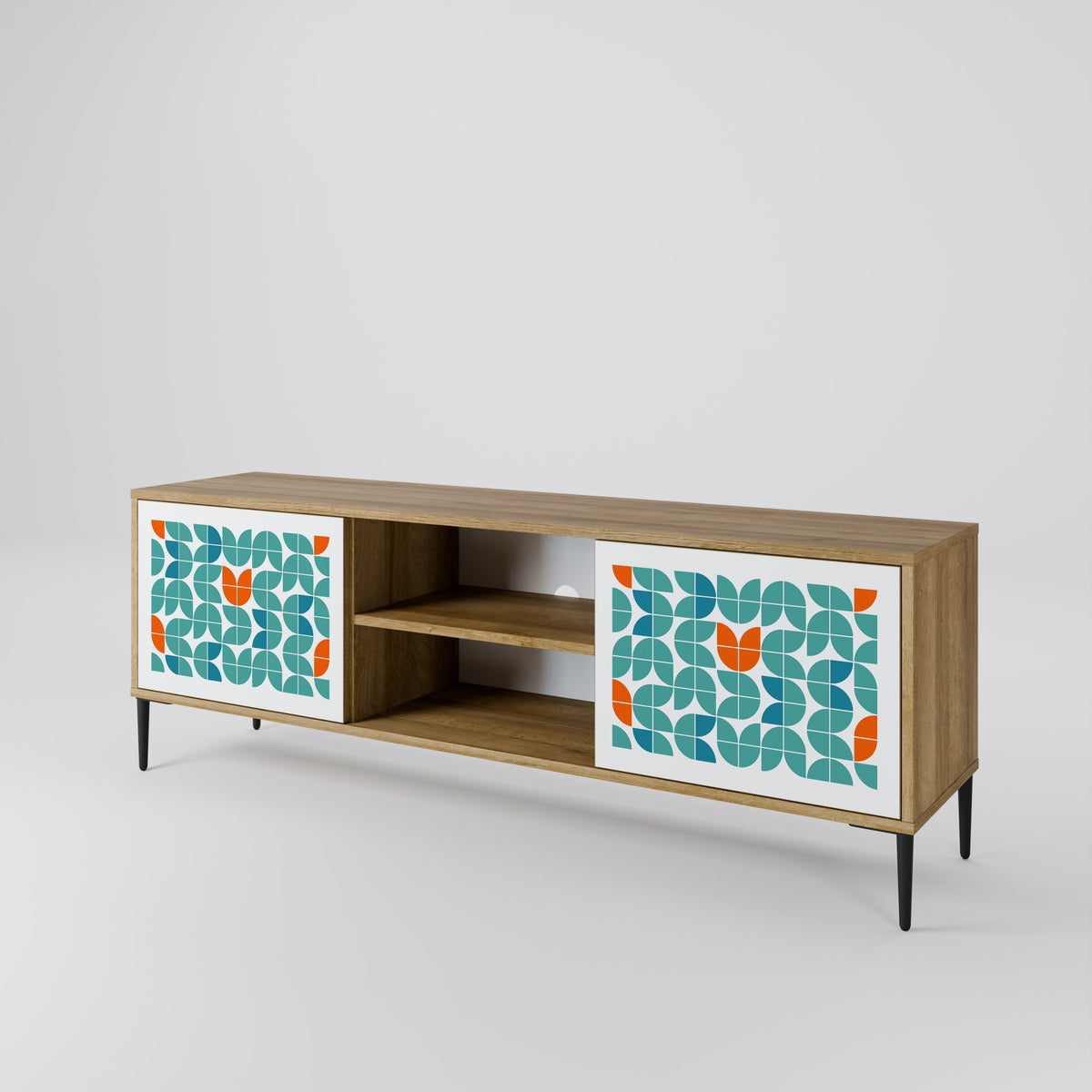 BE THE CHANGE Mueble de TV de 2 Puertas