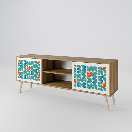 BE THE CHANGE Mueble de TV de 2 Puertas