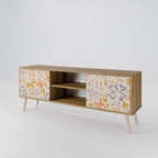 SPRING WHIMSY Mueble de TV de 2 Puertas en Efecto Roble