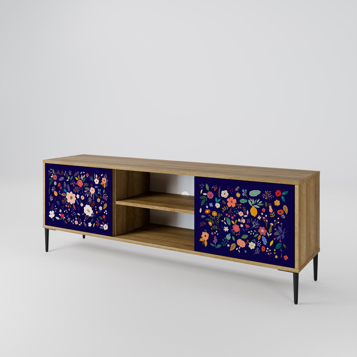 FLORAL COMBINATION Mueble de TV de 2 Puertas