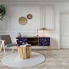 FLORAL COMBINATION Mueble de TV de 2 Puertas