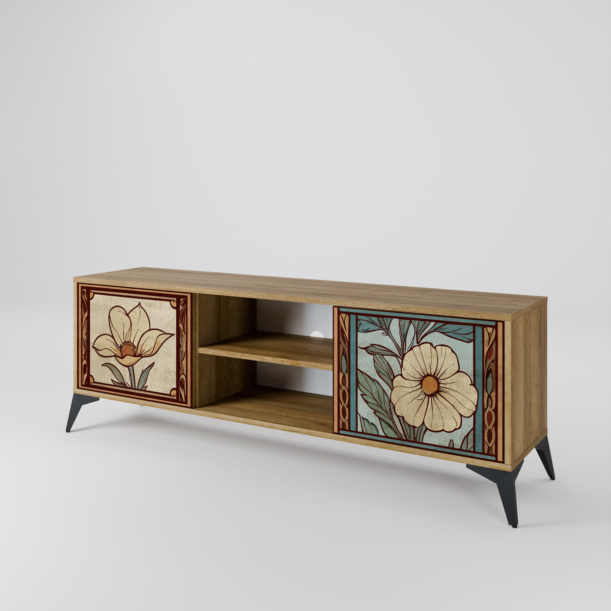 TIMELESS FLORA Mueble de TV de 2 Puertas