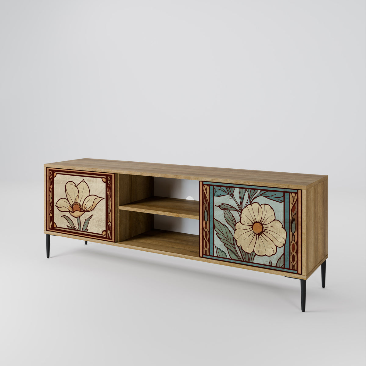 TIMELESS FLORA Mueble de TV de 2 Puertas