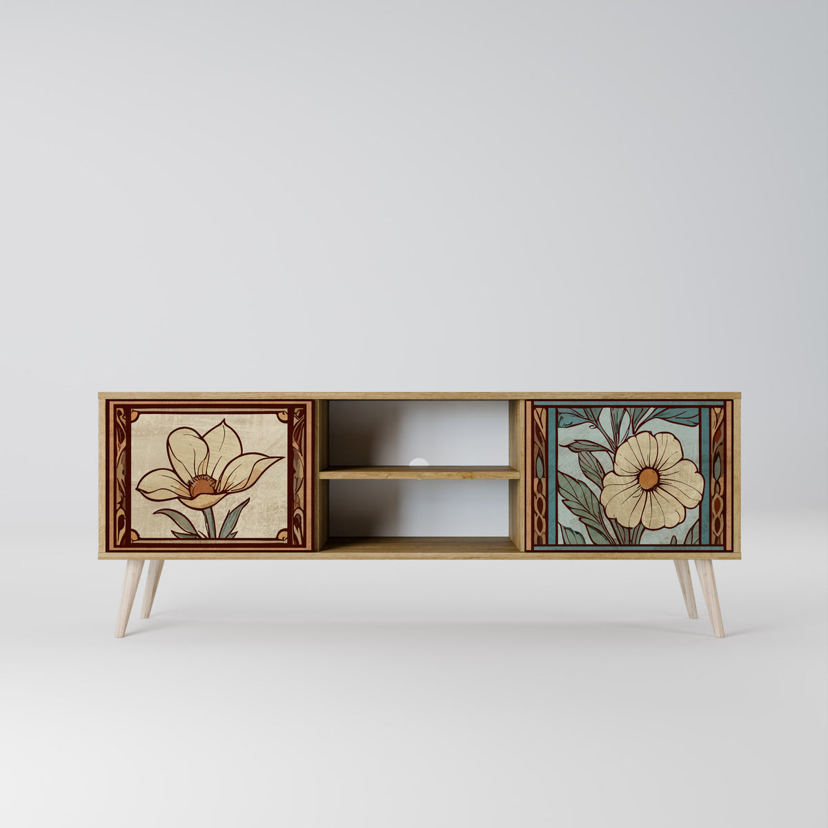 TIMELESS FLORA Mueble de TV de 2 Puertas