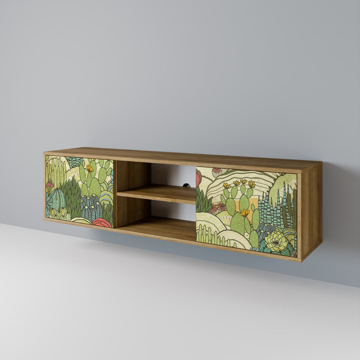 SUCCULENTS KALEIDOSCOPE Mueble de TV de 2 Puertas