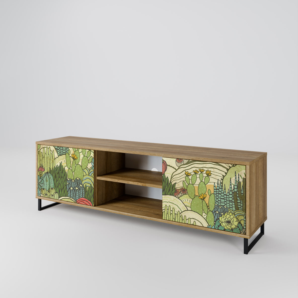 SUCCULENTS KALEIDOSCOPE Mueble de TV de 2 Puertas