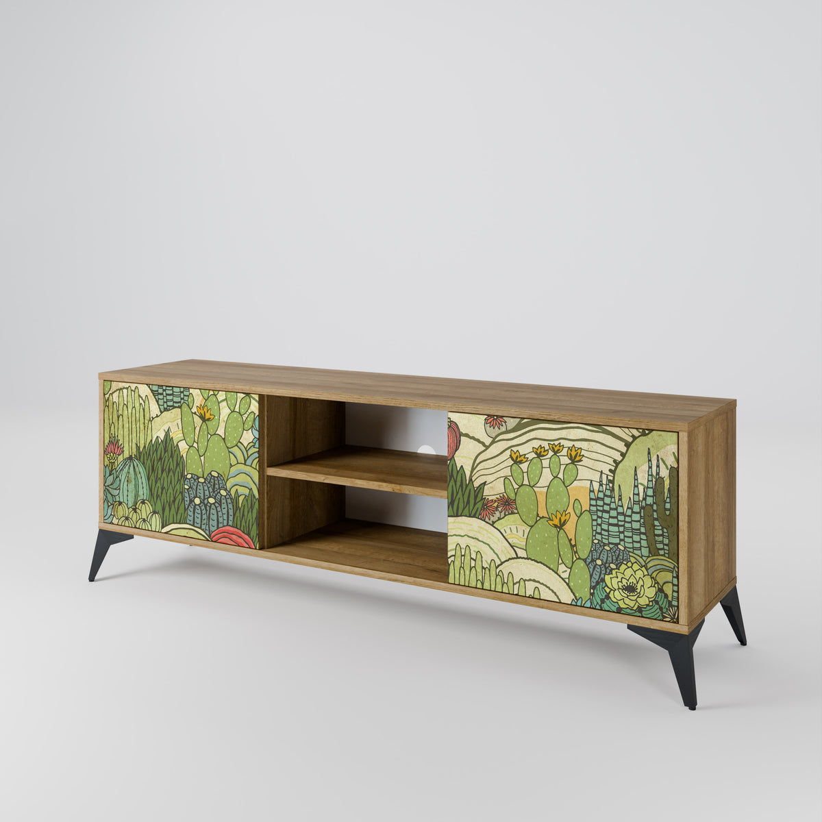SUCCULENTS KALEIDOSCOPE Mueble de TV de 2 Puertas
