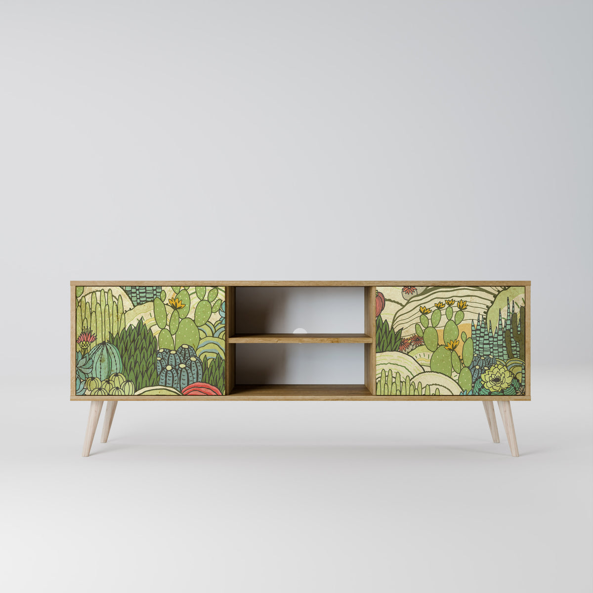 SUCCULENTS KALEIDOSCOPE Mueble de TV de 2 Puertas